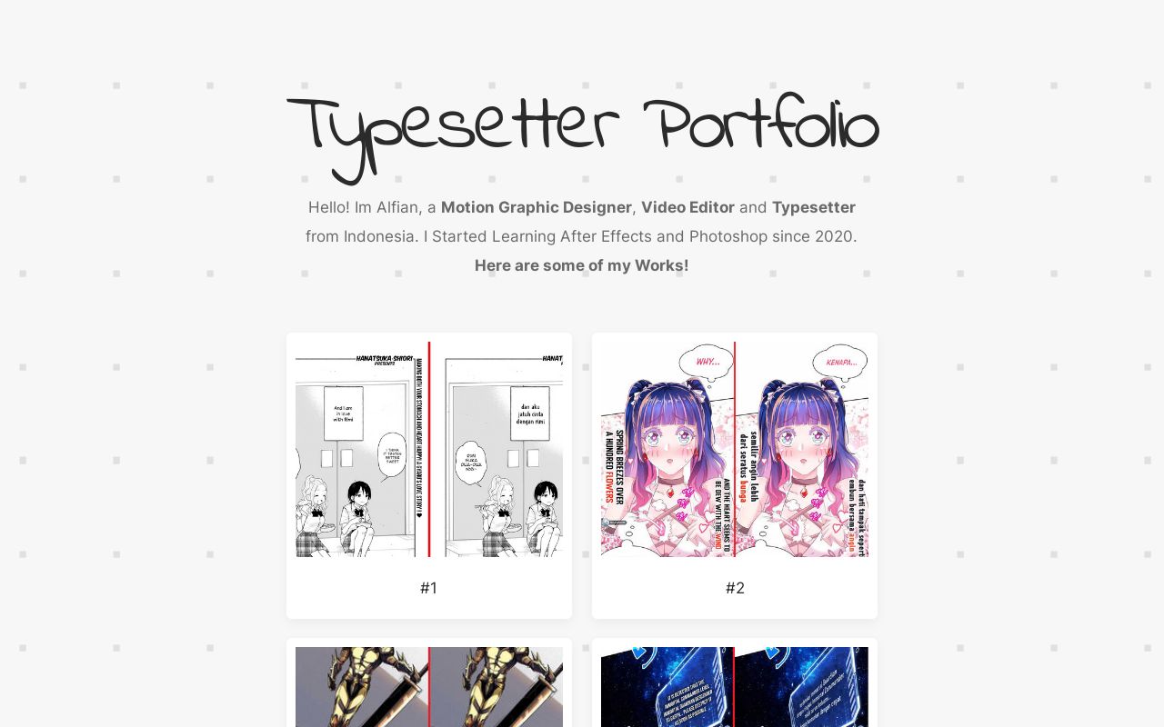 Typesetter Portfolio